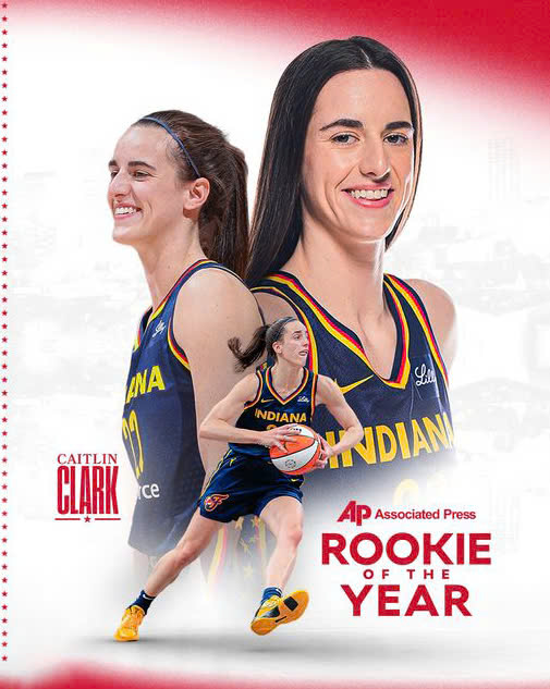 Caitlin Clark is the Unanimous Associated Press Rookie of the Year 😤