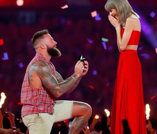 Shocking: Travis Kelce’s On-Stage Proposal to Taylor Swift Was Just a Set-Up?